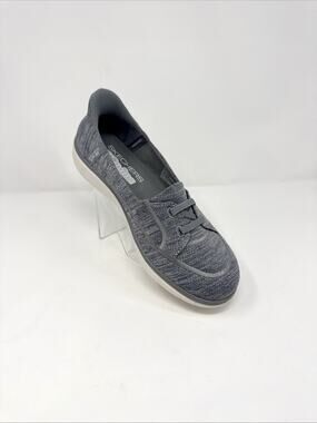 Skechers Slip-ins On-the-GO Flex Radiant Comfort Sneaker Women 6 Gray Hands Free